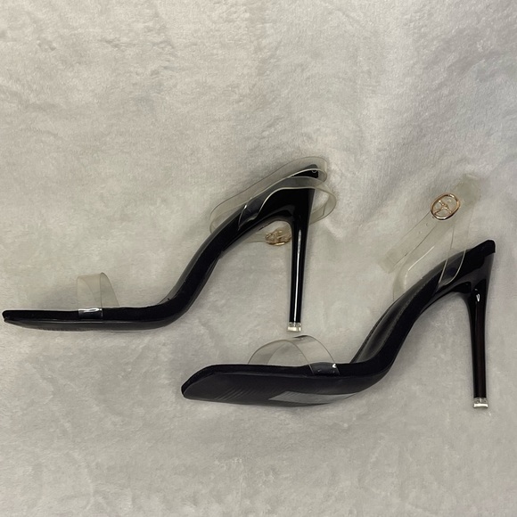 Simmi London clear strap square toe heels - Picture 3 of 8